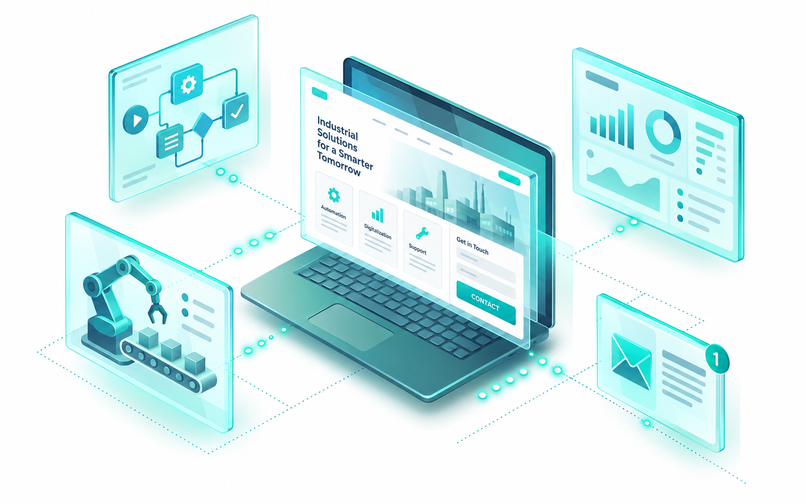 Outils web et automatisation pour les PME industrielles neuchâteloises - Pixelium