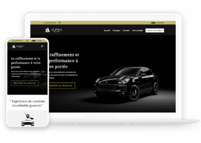 Site web de location de voiture