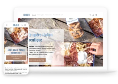 Mangiobevo.ch – Site Shopify e-commerce