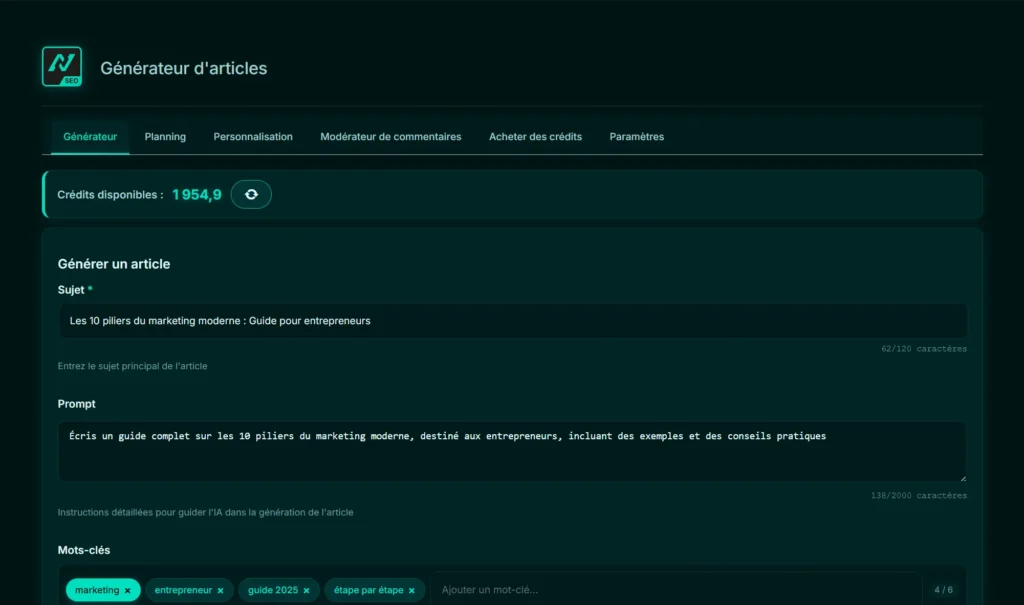 NeurokAI SEO AI powered blog post generator