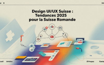 Design UI UX Suisse : tendances 2025 pour la Suisse romande