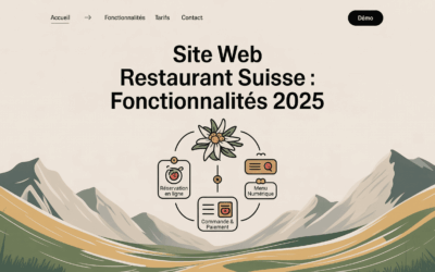 Site web restaurant suisse : fonctionnalités 2025